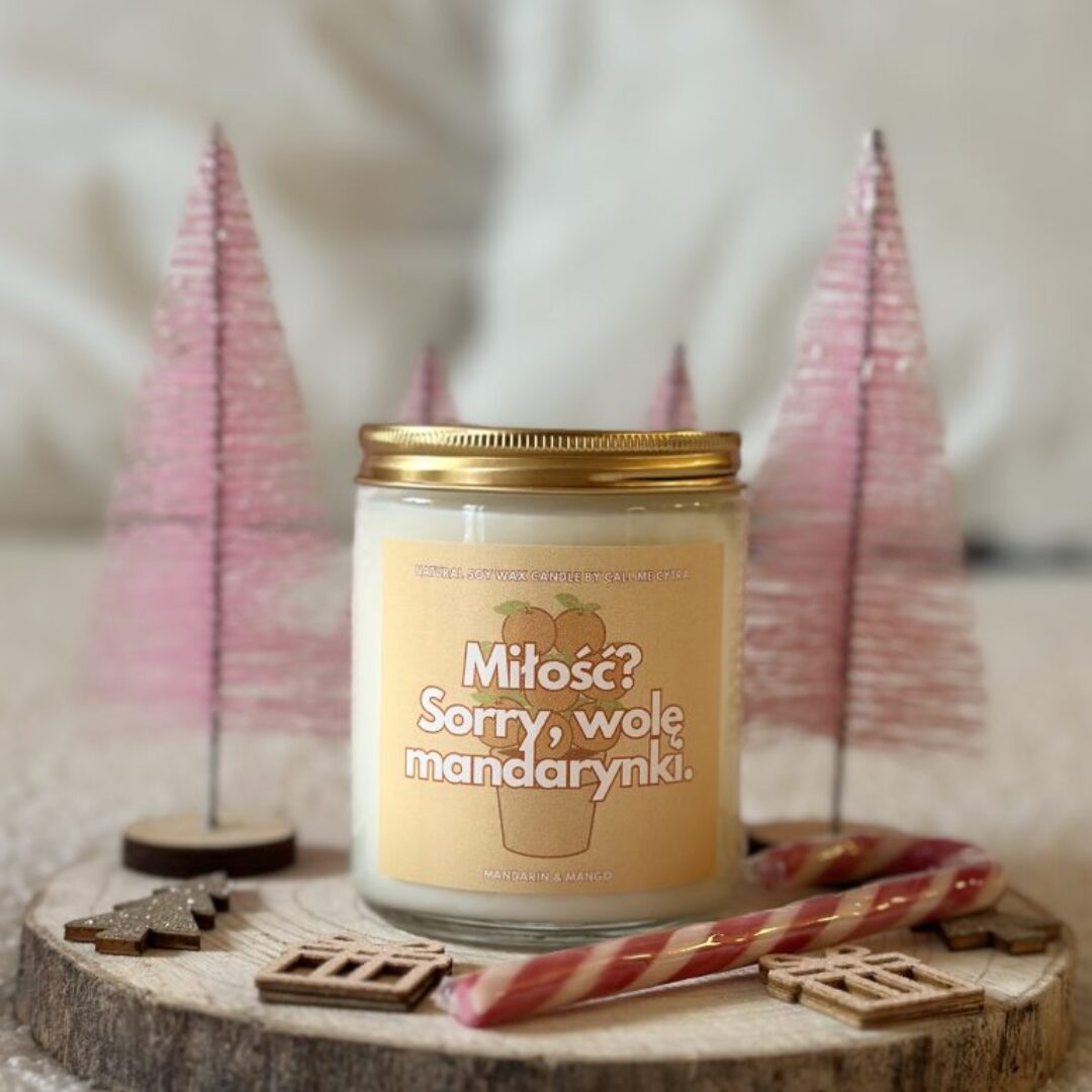 ŚWIECA WOLĘ MANDARYNKI